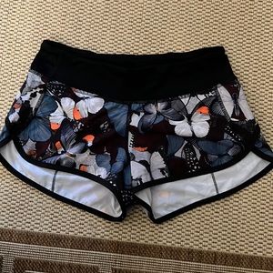 Lululemon speed shorts “biggie butterfly”